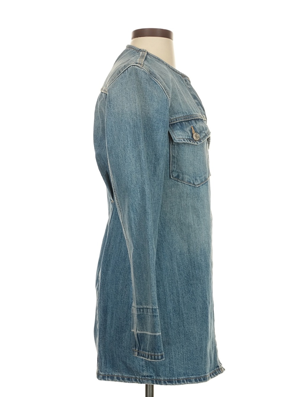 Zara Denim Longline Jacket Dress - Picture 3 of 4